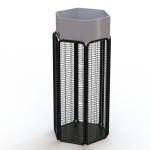 KD 6 Sides Metal Wire Display Racks With Iron Tubular Frame