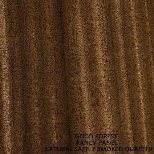 Furniture Smoked Sapele Natural Wood Veneer Quarter Grain Based MDF Panels Iso