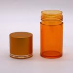 80mL PET Cylinder Shape Wide Mouth Plastic Transparent Bottle with Easy to