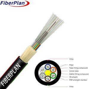 Wholesale Kevlar Yarn Reinforcing Aerial 4 24 Core Fiber Optic Cable from china suppliers