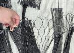 Anti UV Stainless Steel Zoo Mesh , X-Tend Ferrule / Woven Black Oxide Rope Mesh