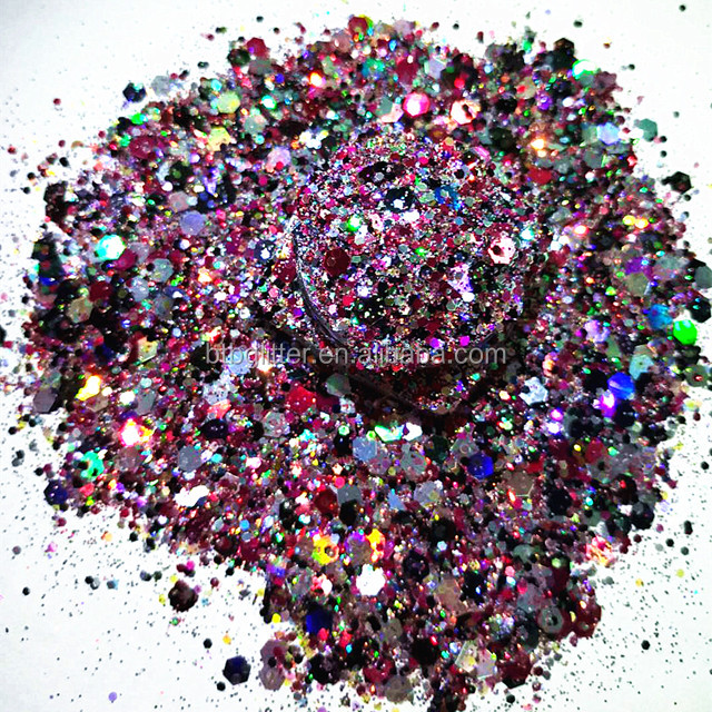 Thousand Choices Offered Glitter Shape Chunky Glitter 1 Kilo of Each Glitter for Christmas Celebration