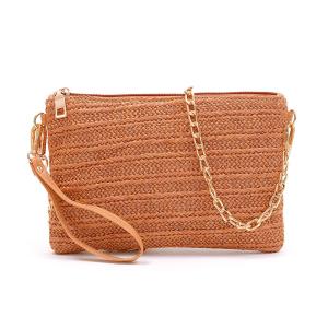 Wholesale Beach Summer Straw Woven Bag , Women Woven Messenger Bag Leisure from china suppliers