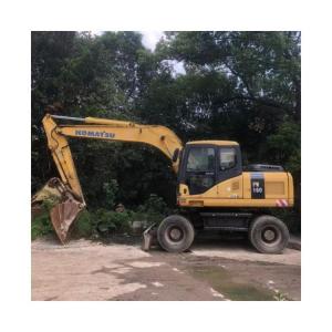 Wholesale Japan Original Used Komatsu PW160-7 Wheel Excavator in with Transport Length of 7.1 m from china suppliers