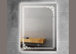 Wholesale Beautiful Smart LED Bathroom Mirror Rectangle Shape Anti Fog For Washroom from china suppliers