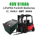 High Capacity 48V 610Ah Lithium Ion Forklift Batteries Pack for AeriaWork