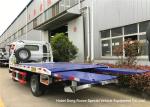 FAW 3 Ton Road Wrecker Tow Truck / Transporter Recovery Truck With Crane EURO 5