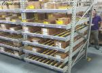 Optional Dimension Carton Flow Roller Track , Flow Racks Warehouse Stable