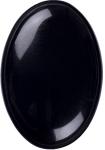 Natural Polished Black Obsidian Palm Stone Black Obsidian Pocket Worry Gemstone