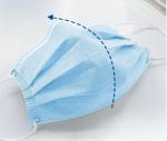 Adult 3 Ply Disposable Face Mask High Elasticity Ear Loop Personal Care