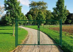 Wholesale PVC Coated Welded Wire Fence Galvanised Square Mesh Fencing Green Color from china suppliers