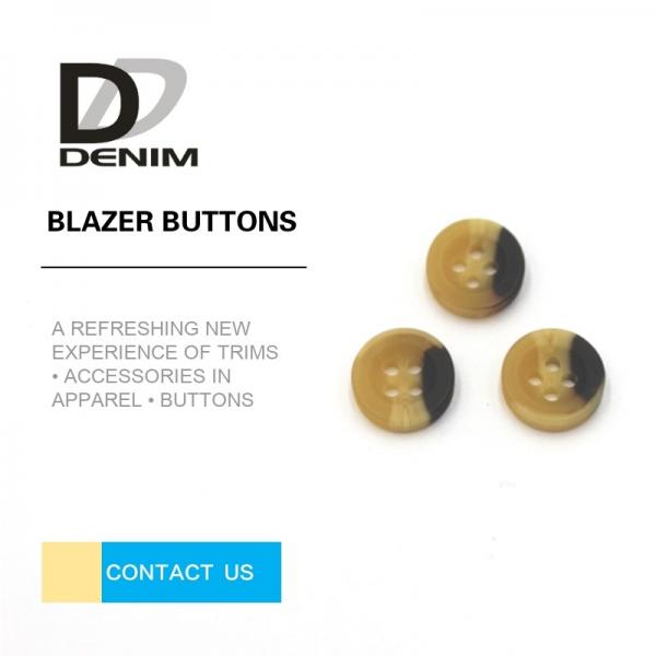 Quality High Durability Navy Blazer Coat Buttons For Single - Breasted Jackets for sale