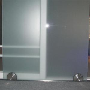 Wholesale Frosted Frameless Sliding Glass Barn Door Interior With Hardware Kit And Door Handle from china suppliers