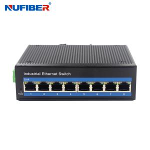Wholesale Unmanaged 10/100Mbps Industrial Ethernet Switch 8 RJ45 Ports Din Rail Mount DC12V Power Supply from china suppliers