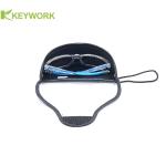 Semi Soft Sports Sunglasses Case Transparent PVC Outer Covering PC Inner Shell