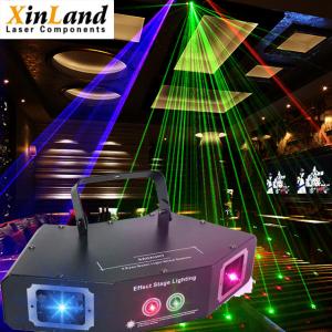 Wholesale 4 Beam Effect Stage Light RGB Sound Activated Party Light For Disco Dancing from china suppliers
