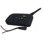 300 Hours Motorcycle Bluetooth Intercom , V6 1200 M Auto Responder FM Motorcycle