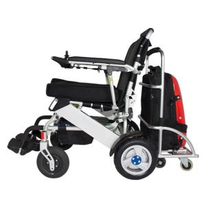 Wholesale Ultralight Foldable Lithium Ion Battery Powered Wheelchair from china suppliers