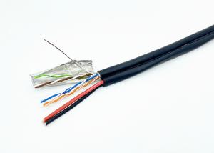 Wholesale FTP CAT5E+2C Power Siamese Camera Cable 4P Twisted 8 Figure Outdoor UV PE Video Wire from china suppliers