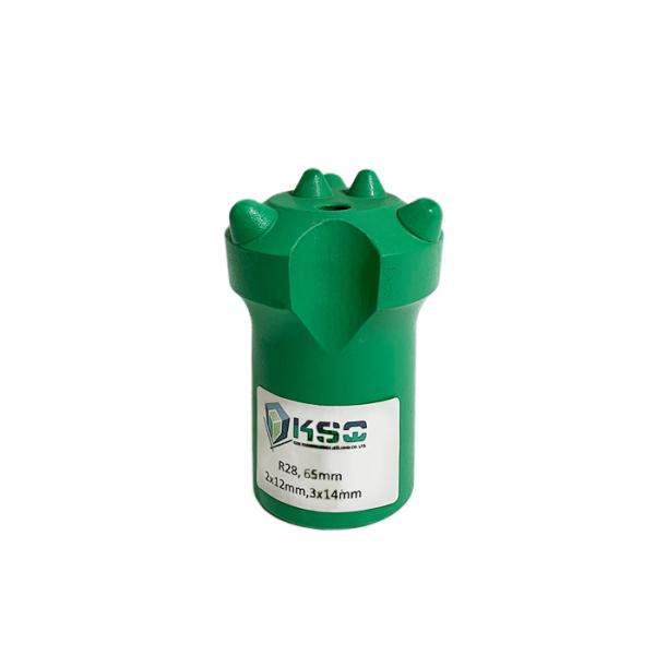 Hole Drilling Carbide Top Hammer Drill Bits Diameter 65mm R28 Low Breakage