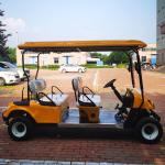 Yellow 4x4 Cambridge Interstate Golf Carts Trolley High Speed Community Vehicles