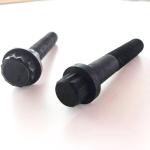 M14 Grade 12.9 UNF Half Thread Hex Flange Bolts Non Serrated 12 Ponits