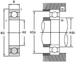 Wholesale Single Row Deep Groove Ball Bearings Open Type 6001 from china suppliers