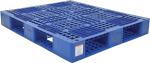 1200*1000 Industrial Three Skids Pallets Heavy Duty Euro HDPE Large Stackable