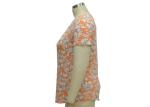 Breathable Ladies Viscose Tops , Reactive Printed Womens Casual Summer Outfits