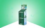 Green Pop Cardboard Display For Bottled Pure Water , Stand Up Cardboard Display