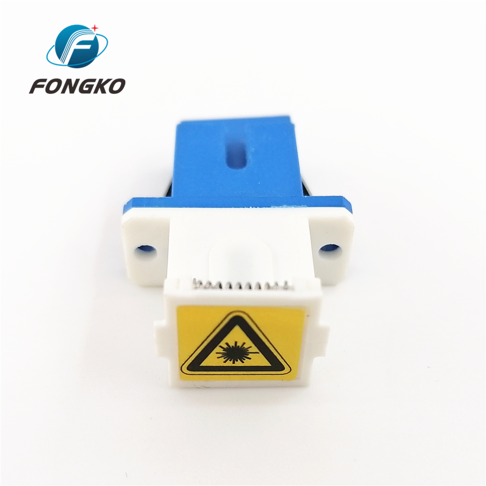 LC To LC Single Mode Fiber Keystone Jack Duplex Coupler For SC To SC Adapter