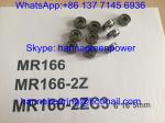 MR166ZZ / MR166-2ZC3 / MR166Z Deep Groove Ball Bearings with Metal Shields , 6