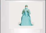Urology Surgery Green Surgical Gown Non Woven Fabric Material Anti - Pull