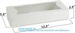 White Bakery Boxes With Window, 9x6x3 Inch, For Pastry, Dessert, Pies Packaging,