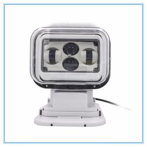 China 7 Inch Marine LED Search Light  60 Watt Waterproof Magnetic Remote Control White color on sale