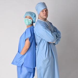 Wholesale Nonwoven Disposable Scrub Suits for Patient Doctors Nuser With Short Sleeve from china suppliers