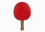 Linden Wood 6mm Table Tennis Bats , Good Ping Pong Paddles With Orange Sponge 1