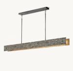 Ceiling Mount Vintage Hotel Lighting Vouvray Linear Chandelier 72''