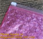 Holographic Zipper Slider Zip Lock Bubble Bag,Cosmetic Zipper Bag/Rose Gold
