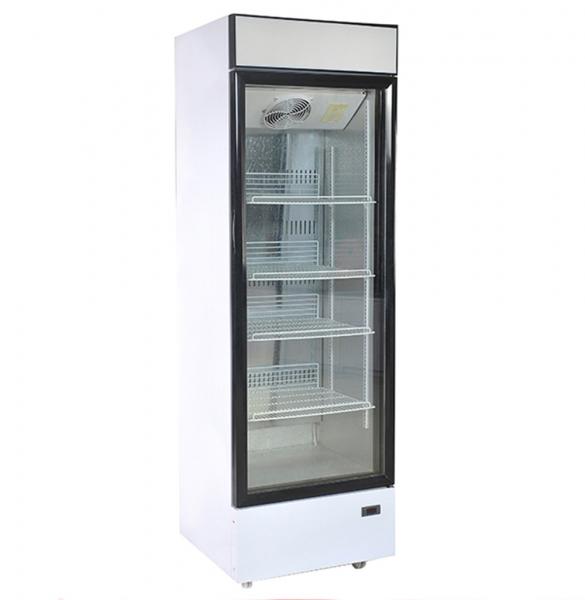 Quality 410L Single Glass Door Display Commercial Coco Cola Pepsi Refrigerator for convenience stores SC410B for sale
