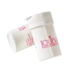 OEM ODM 144mm Vitamin Effervescent Tablets Tubes with White Logo and Twist Lock
