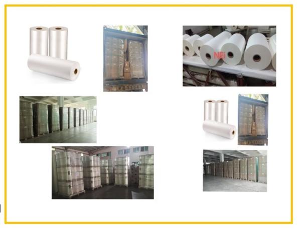 Transparent White BOPP Thermal Lamination Film With Eva Coating For Paper /