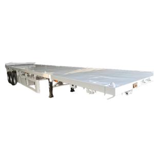 Wholesale Flat Bed Semi Trailer Fuwa Axle Standard Shipping Container Flat Bed Semi Trailer from china suppliers
