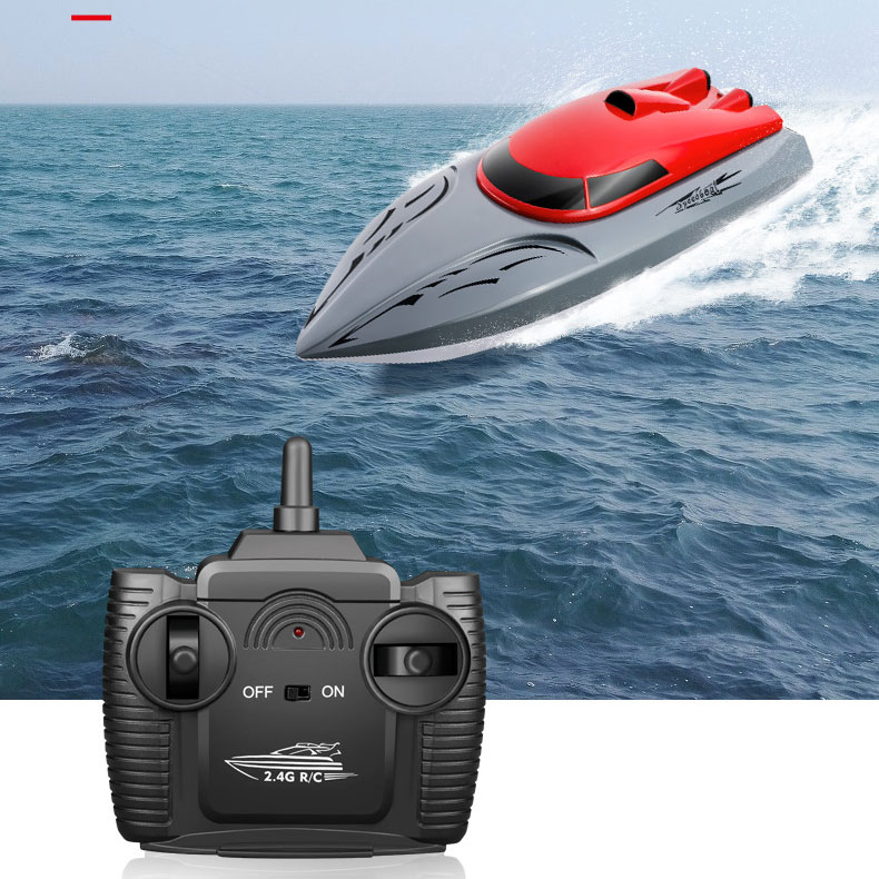 Waterproof Children's Competitive Toy Speed 2.4g Remote Control Boat Wireless Electric