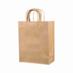 Eco Friendly Takeaway 12x7x17 Paper Bag Brown Kraft Gift Bags