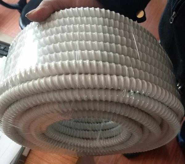 PVC Reinforced Corrugated Flexible Tubing , Flexible Spiral Tube Organic
