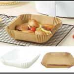 Food Grade Disposable Square Parchment Air Fryer Paper Liners Nonstick