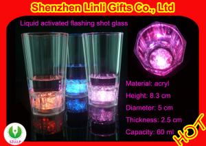 Wholesale best cheap plastic light up flashing party glass FB12018 for bar, club