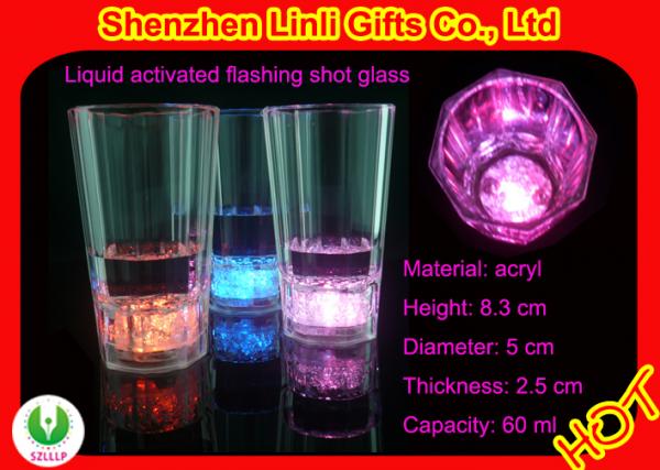 Quality Wholesale best cheap plastic light up flashing party glass FB12018 for bar, club for sale