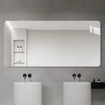 Laminated Tempered Mirror Oval Commercial Mirrors For Bathrooms
